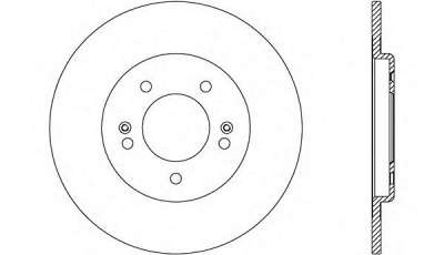 OPEN PARTS bdr260810 -  Тормозной диск